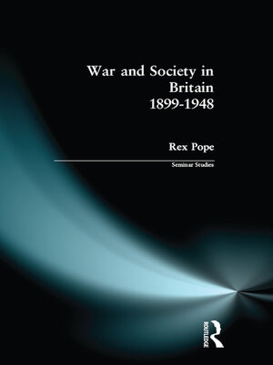 cover image of War and Society in Britain 1899-1948